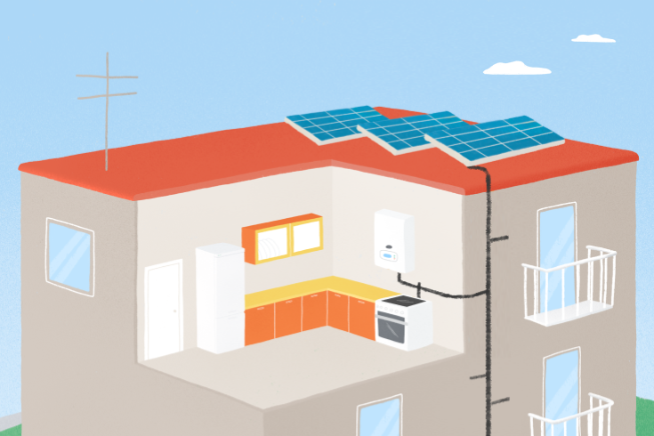 Beneficios de una caldera de gas natural con placas solares