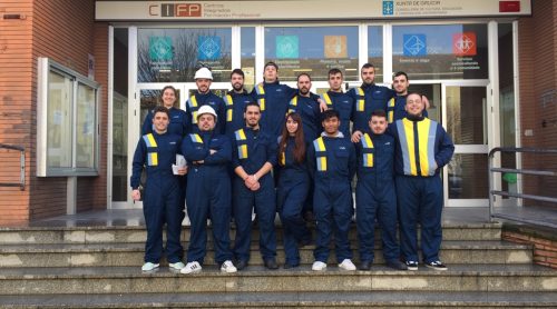 Los alumnos del CIFP Ferrolterra inician su formación práctica en las instalaciones de NEDGIA Galicia